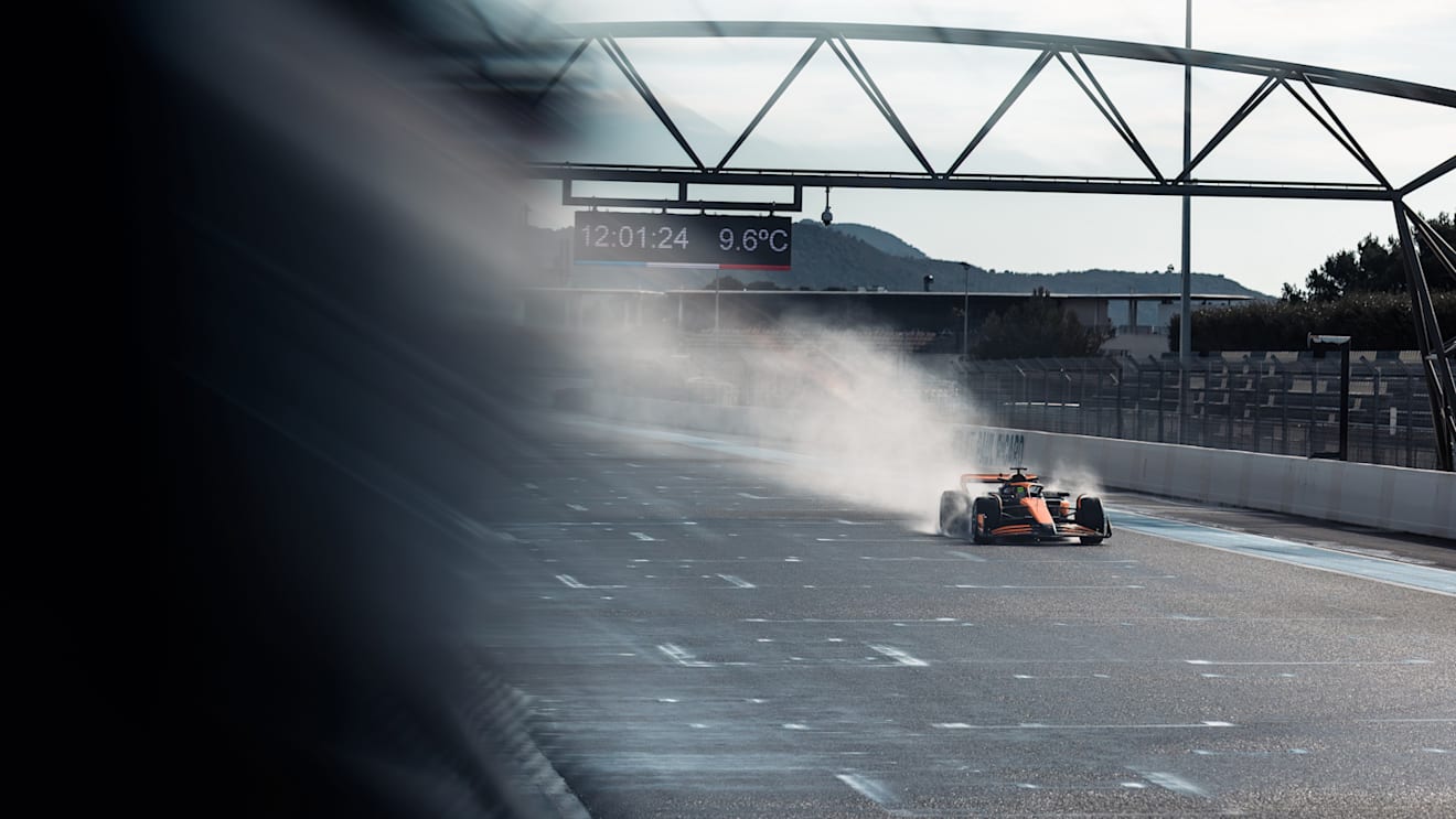 Piastri was in action for McLaren during Pirelli's 2026 wet weather tyre test at Paul Ricard
